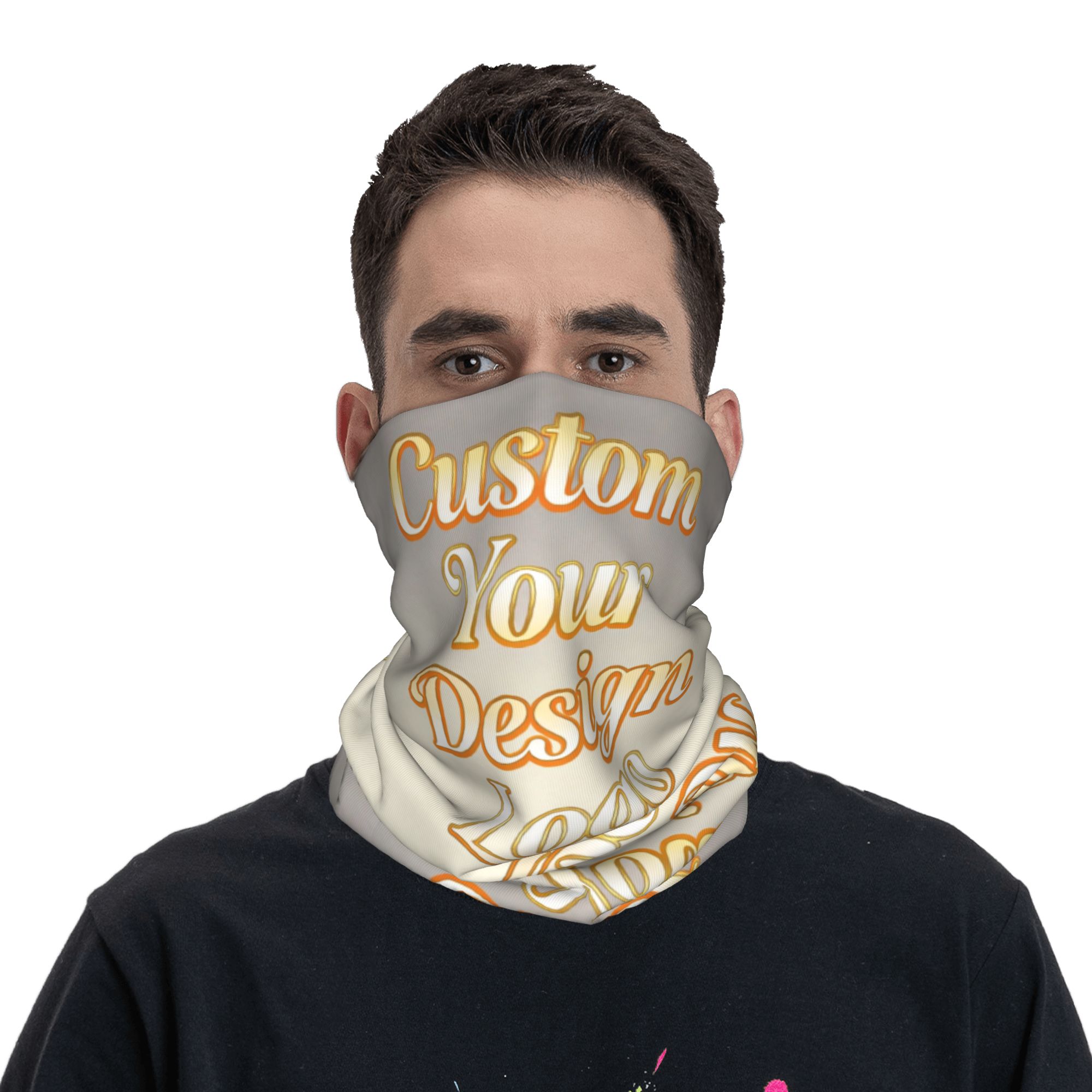Women Fashion Names - Custom Your Photo Name Bandana Neck