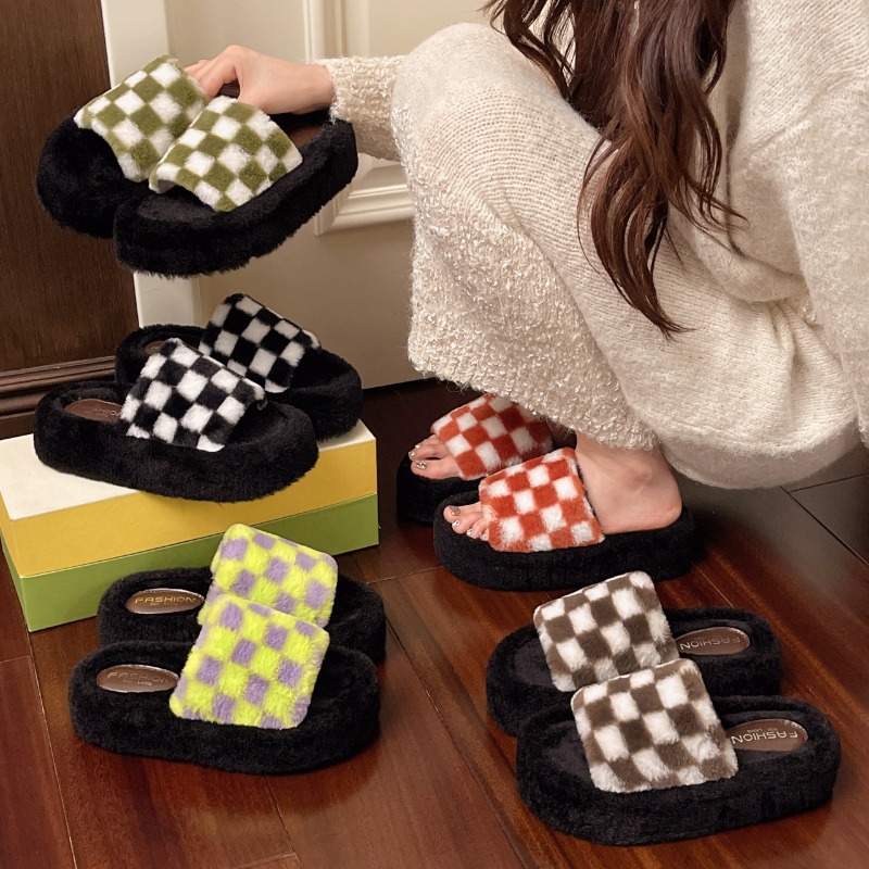 Women'S Fashion Winter 2026 - Winter New Retro Checkered Design Women's