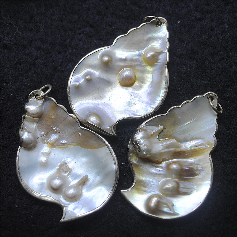 Women Fashion Nz - 3PCS Nature Shell Pendants Mother Of