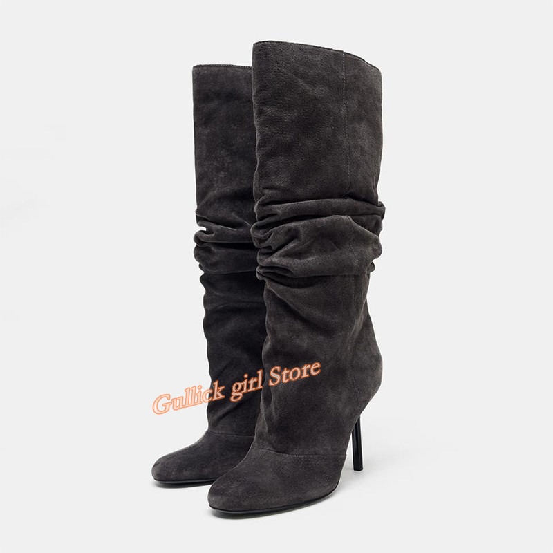 Suede Slouchy Knee High Boots  - огляд і ціна Women'S Fashion Winter 2026