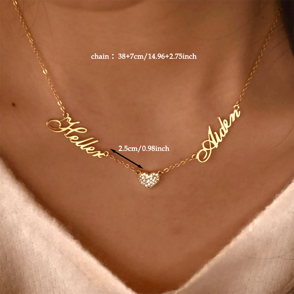 Custom Two Name Necklace For W - огляд і ціна Women Fashion Names