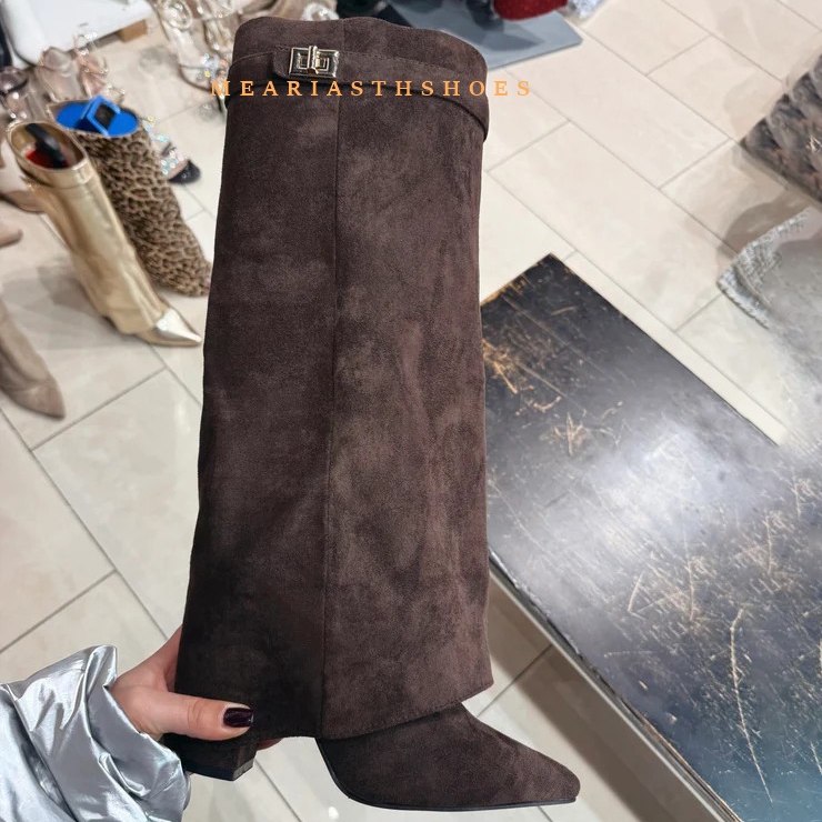Women's Chunky Heel Knee High  - огляд і ціна Women'S Fashion Winter 2025