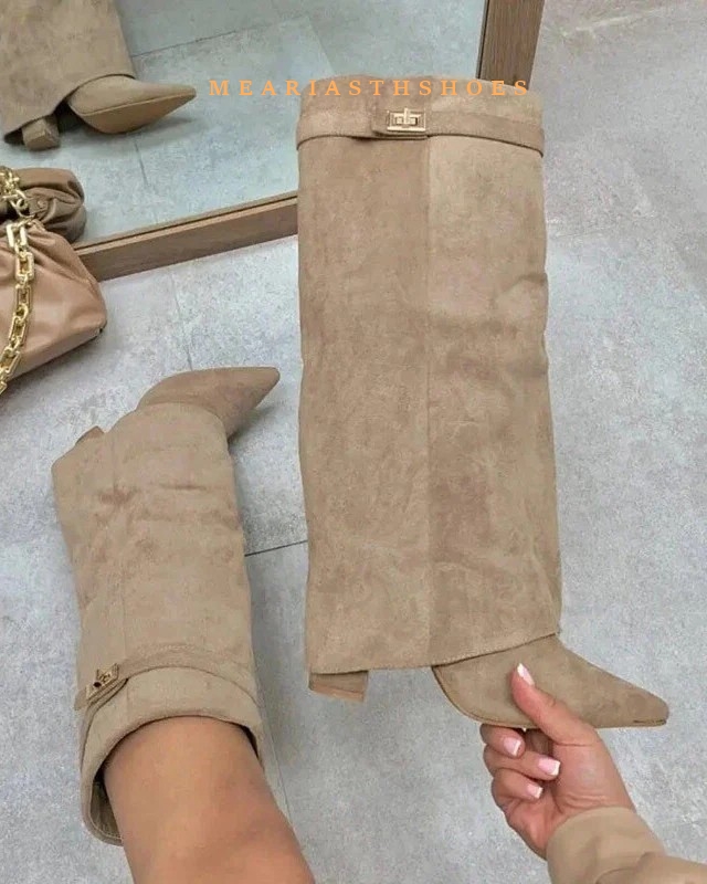 Women's Chunky Heel Knee High  - огляд і ціна Women'S Fashion Winter 2025