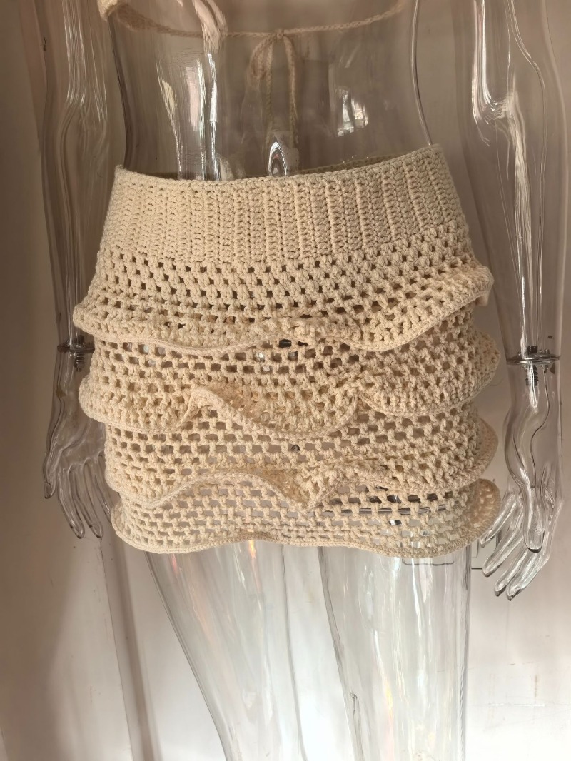 Women Hand Crochet Knitted Ruf - огляд і ціна V Neck Cami Top
