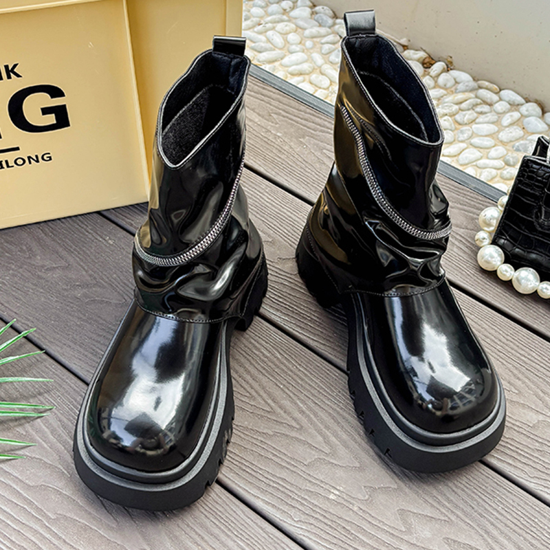 Fashion Platform Leather Shoes - огляд і ціна Women'S Fashion Winter 2025