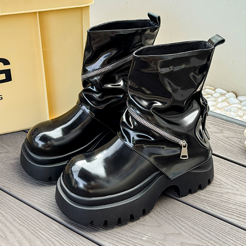 Fashion Platform Leather Shoes - огляд і ціна Women'S Fashion Winter 2025