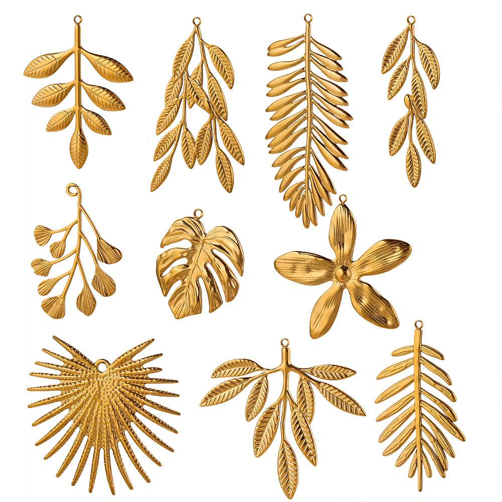 5PCS Stainless Steel Large Lea - огляд і ціна Women Fashion Jewellery