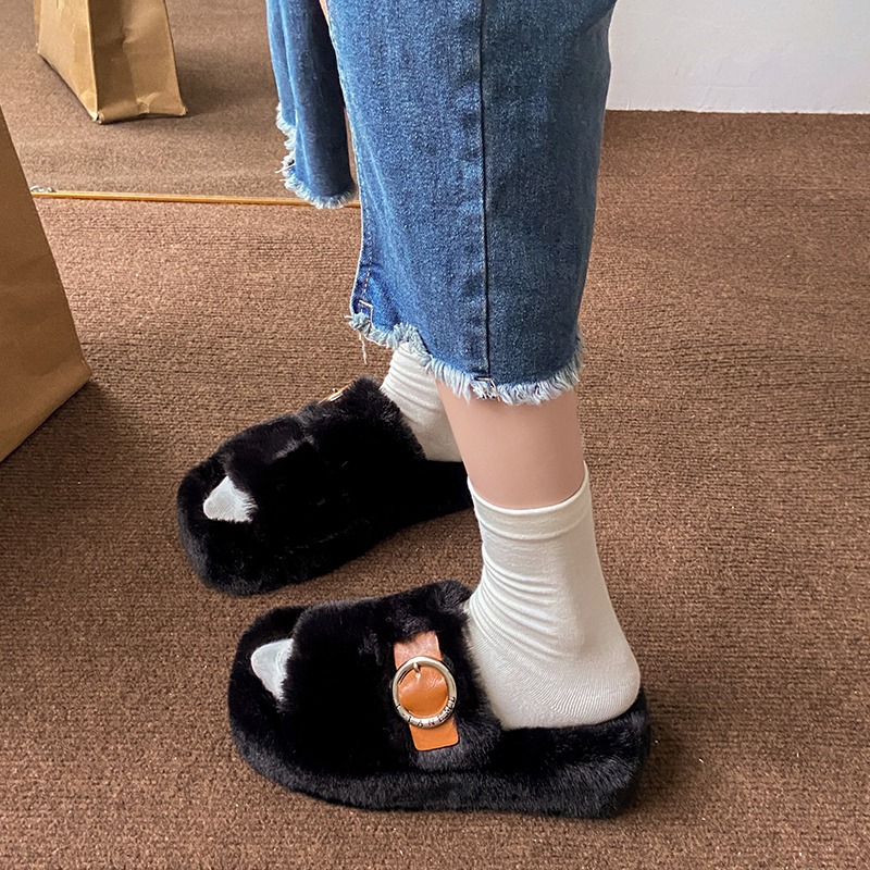 2026 New Buckle Decor Plush Wa - огляд і ціна Women'S Fashion Winter 2026