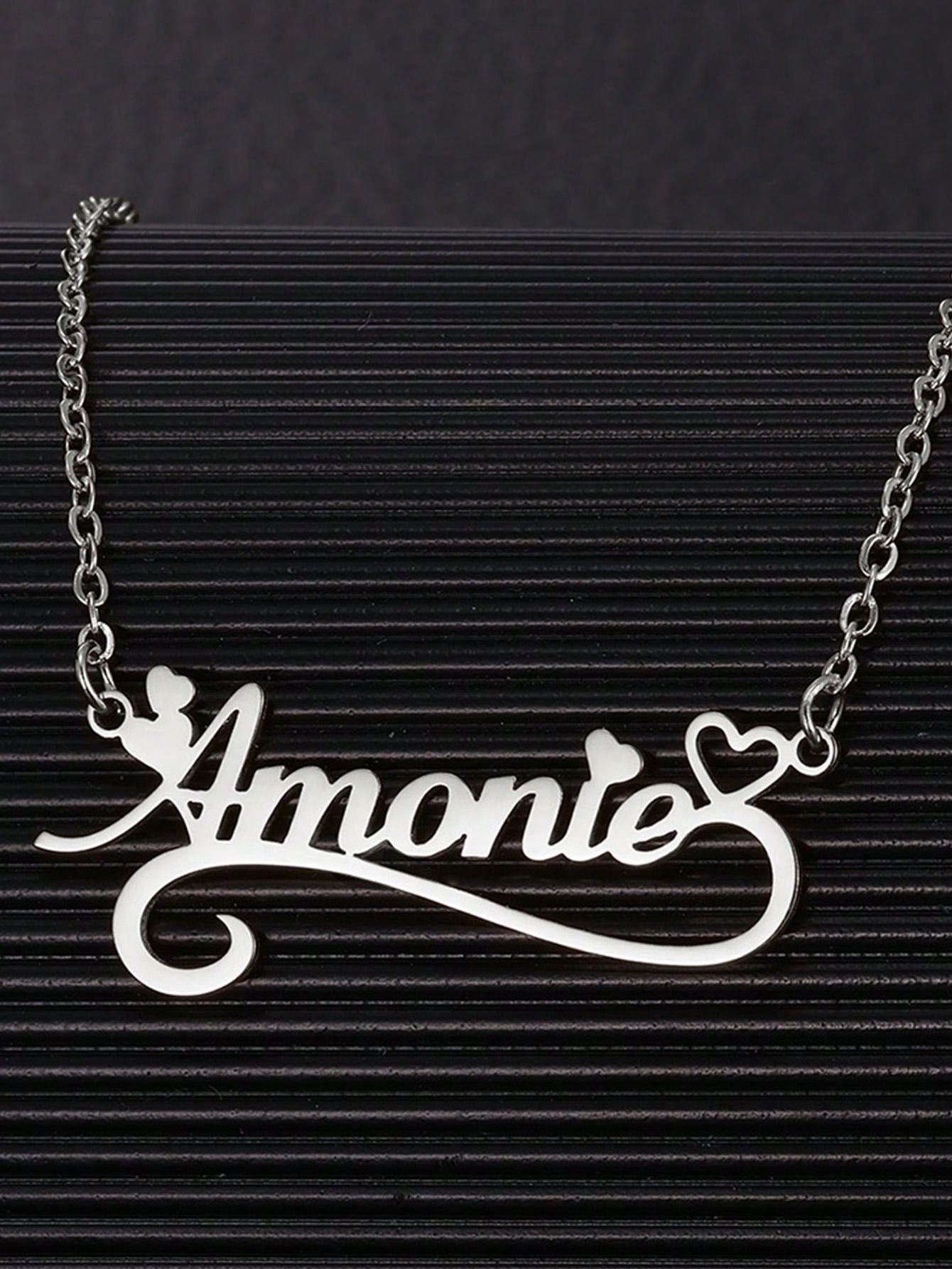 Custom Name Hollow Heart Neckl - огляд і ціна Women Fashion Names