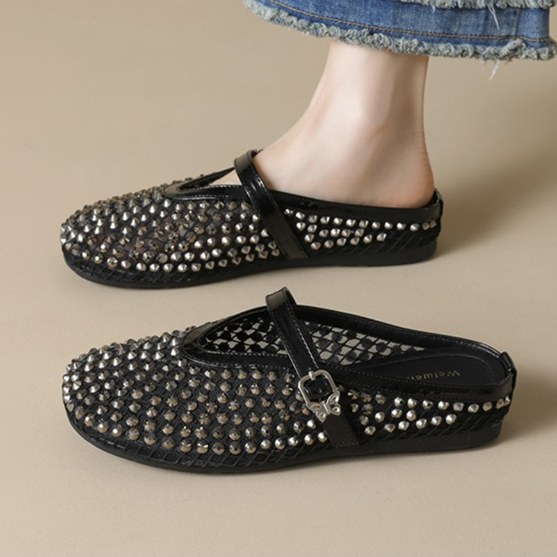 Mesh Rhinestone Brand Slippers - огляд і ціна Women'S Fashion Brands