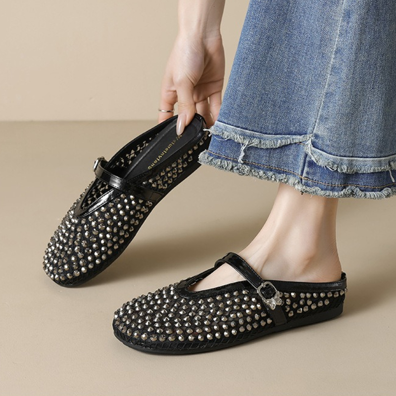 Mesh Rhinestone Brand Slippers - огляд і ціна Women'S Fashion Brands