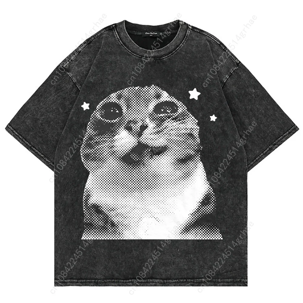100% Cotton Vintage Washed Y2k - огляд і ціна Women'S Fashion Graphic Tees
