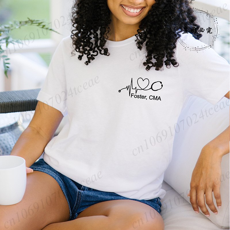 Custom Name Nurse Shirt Stetho - огляд і ціна Women Fashion Names