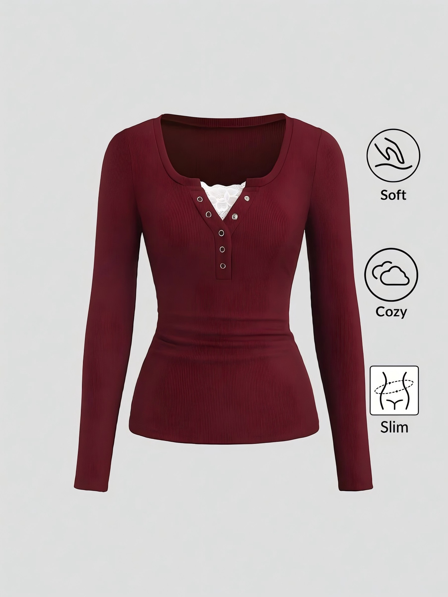 Women American Henley V Neck B - огляд і ціна Women Fashion Styles