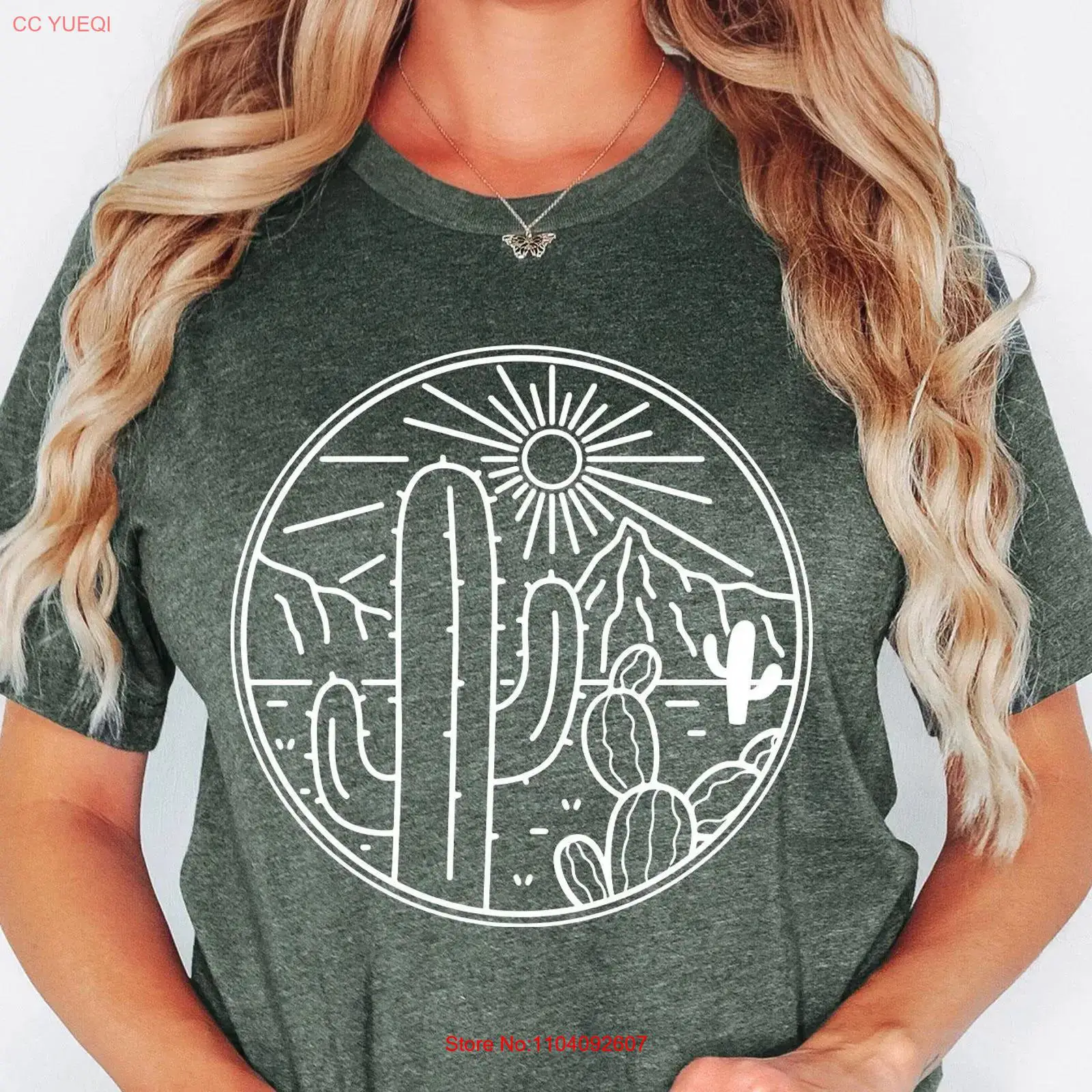DeserT T Shirt Cactus Plants A - огляд і ціна Women'S Fashion Wild West
