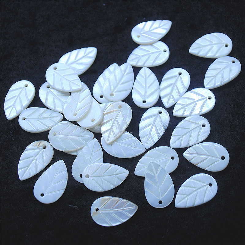 30PCS White Shell Leaf Shape 8 - огляд і ціна Women Fashion Nz