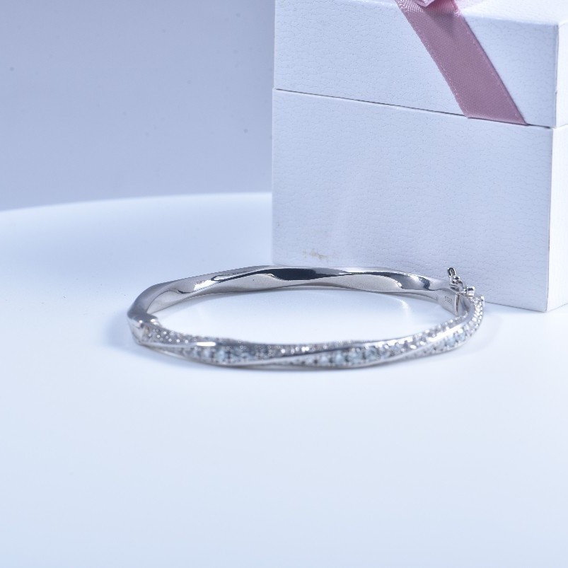 s925 Sterling Silver Bangle fo - огляд і ціна Women Fashion Jewellery
