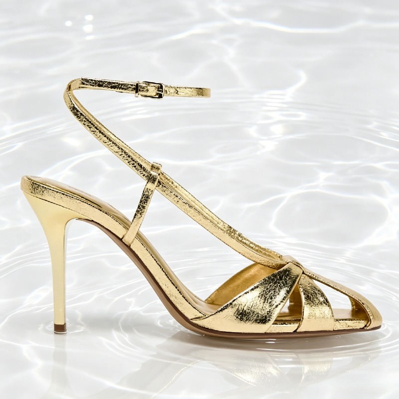 Fashion Gold Thin Heeled Sanda - огляд і ціна Women'S Fashion Brands
