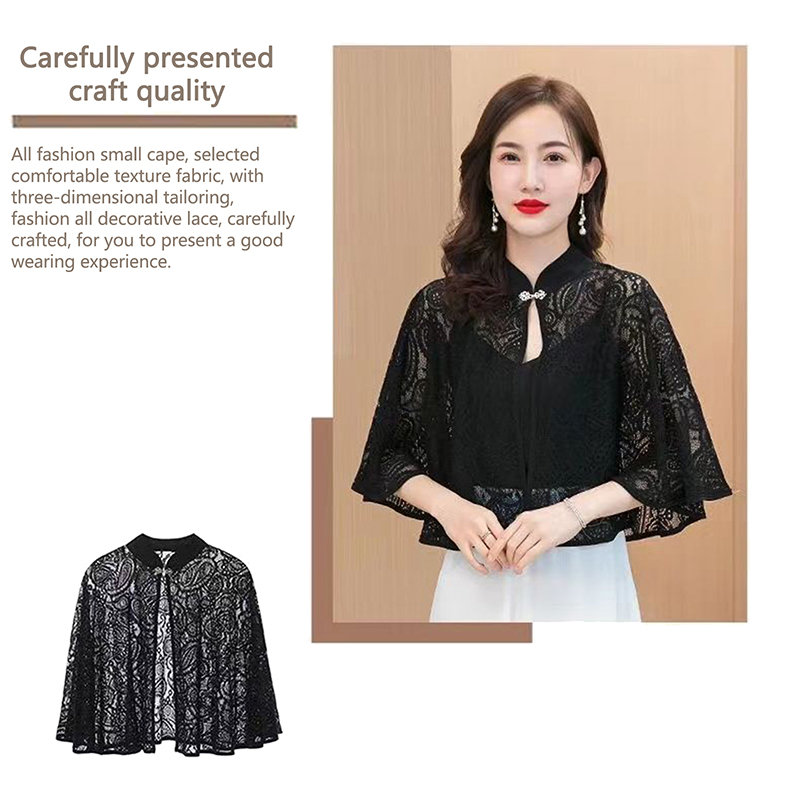 Spring Summer Shawl Coat Thin  - огляд і ціна Women'S Fashion Poncho