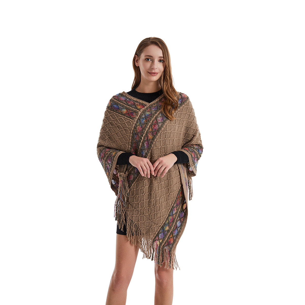 Women Spring Autumn Poncho Uni - огляд і ціна Women'S Fashion Poncho