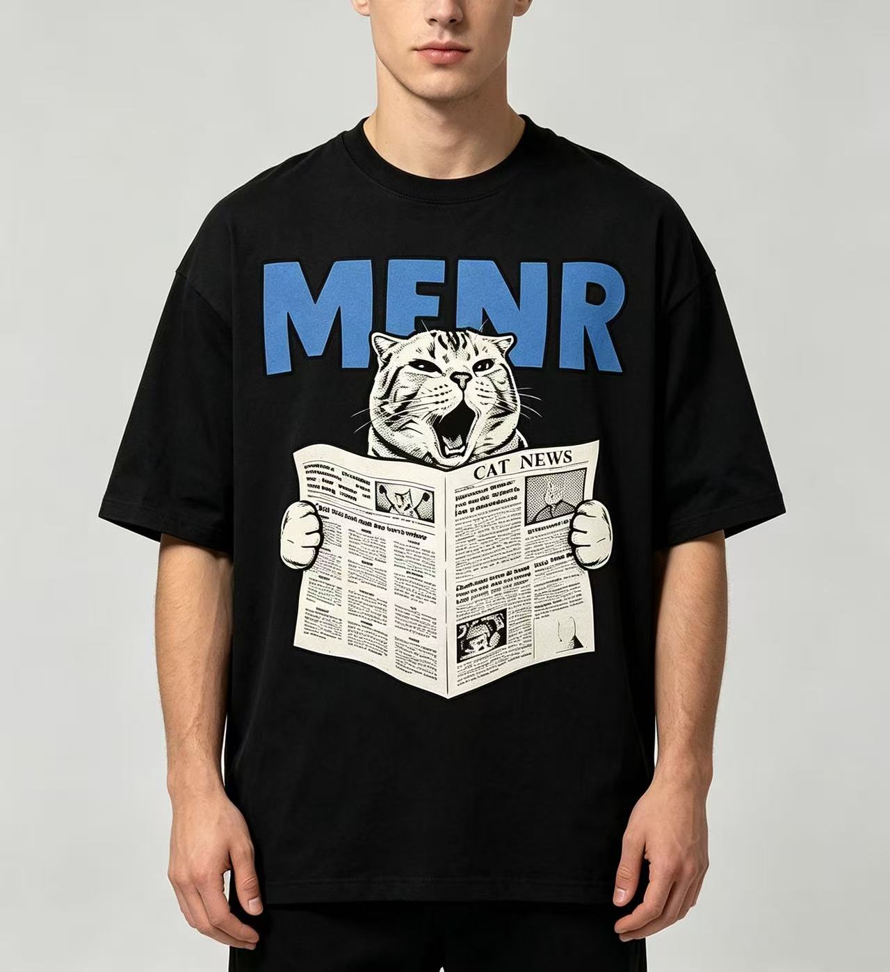 Unisex Funny Cat Reading Newsp - огляд і ціна Women'S Fashion Graphic Tees
