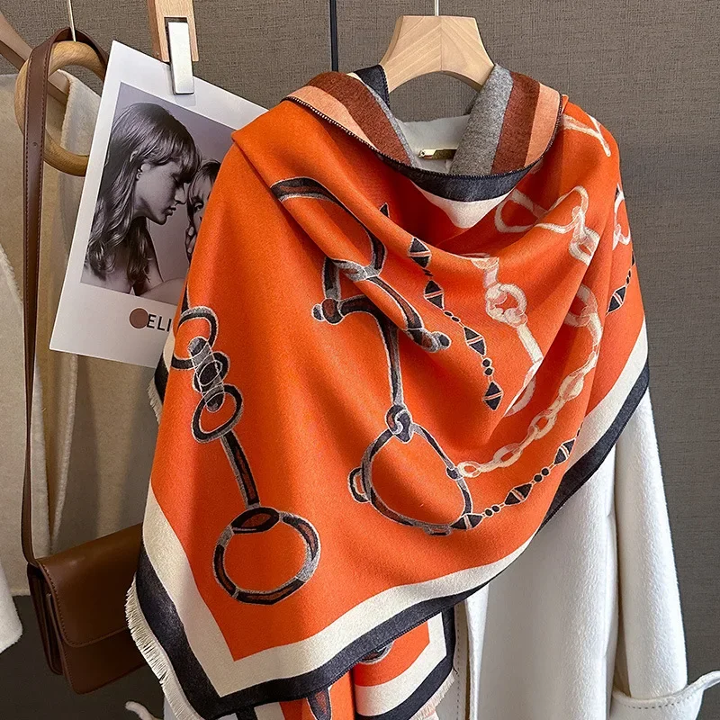 2024 Luxury Warm Pashmina Shaw - огляд і ціна Women'S Fashion Poncho